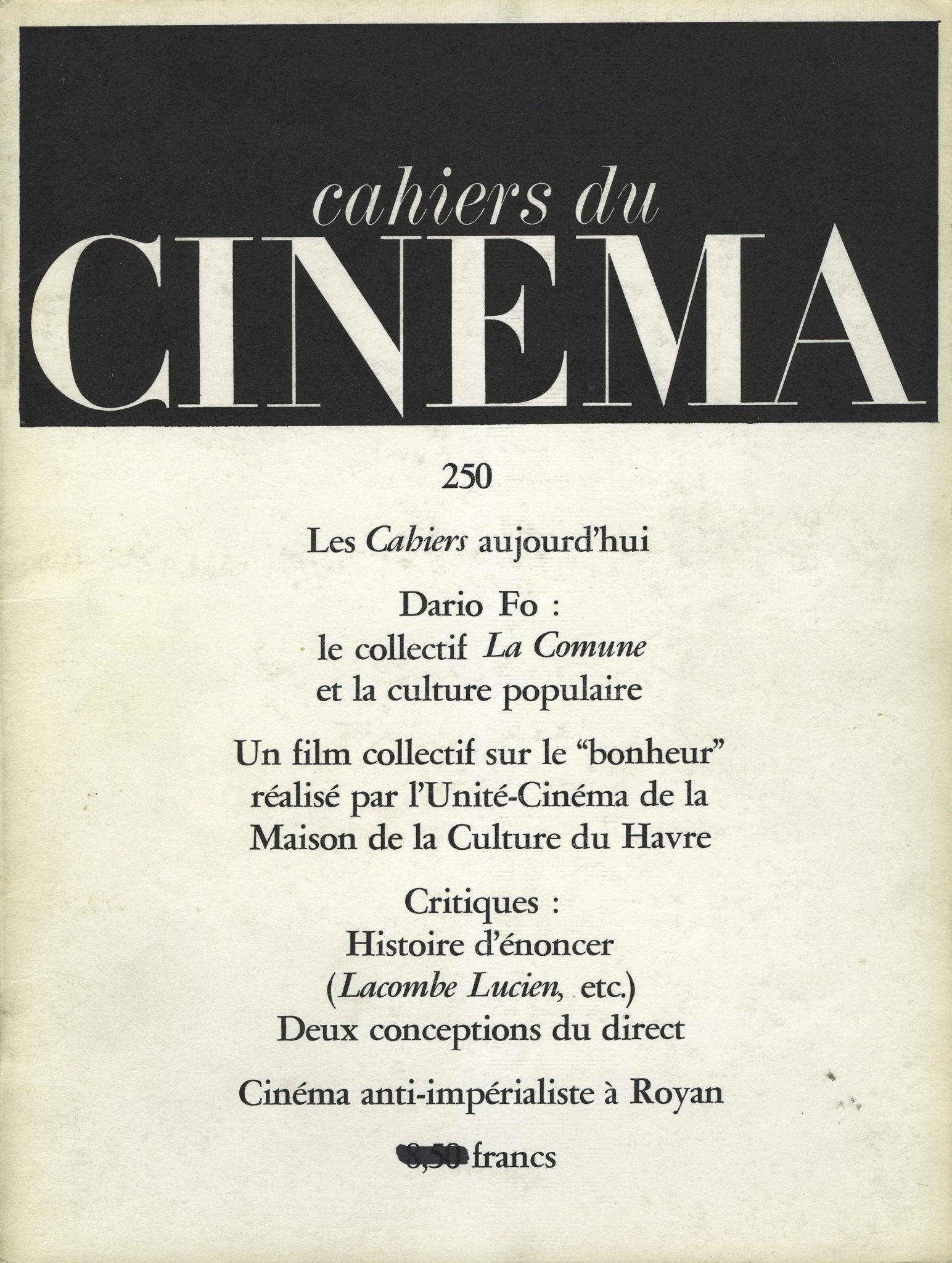 © Cahiers du Cinéma